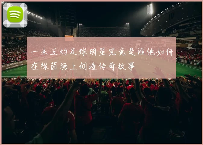 一米五的足球明星究竟是谁他如何在绿茵场上创造传奇故事