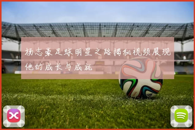 杨志豪足球明星之路揭秘视频展现他的成长与成就