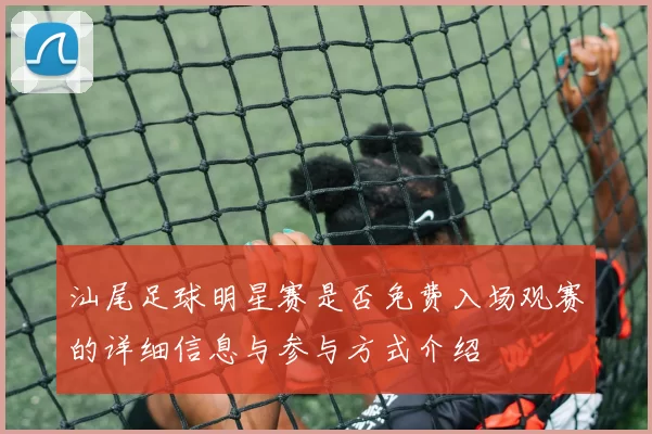 汕尾足球明星赛是否免费入场观赛的详细信息与参与方式介绍